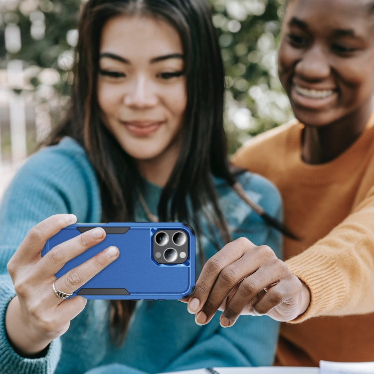 For iPhone 16 Pro Commuter Shockproof TPU + PC Phone Case(Royal Blue+Black)