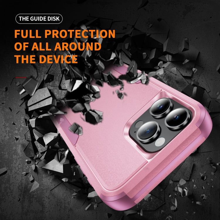 For iPhone 16 Pro Commuter Shockproof TPU + PC Phone Case(Pink)