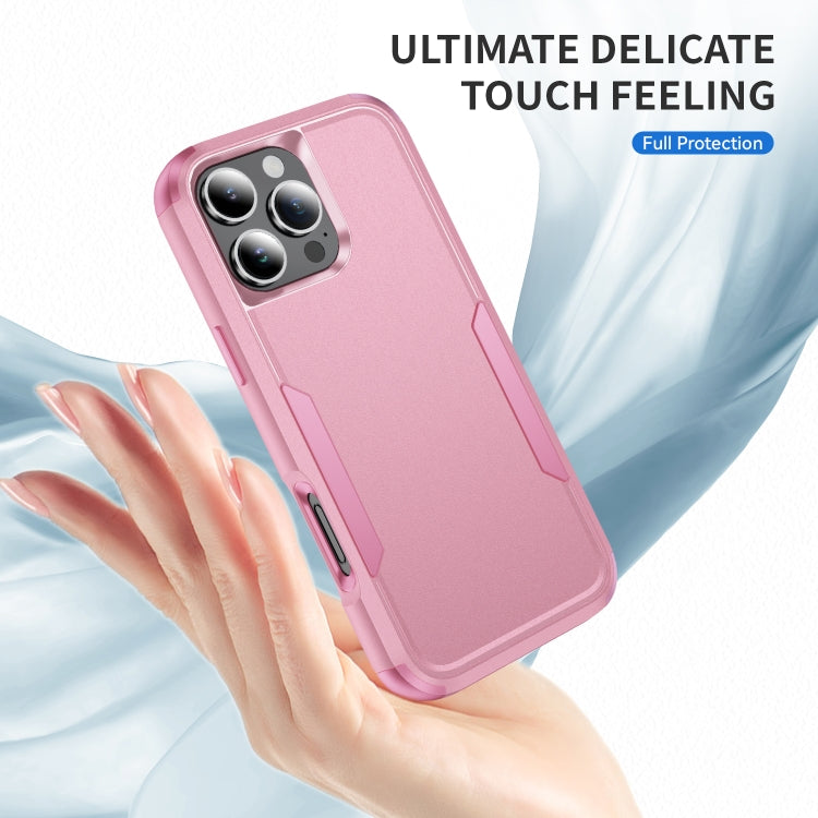 For iPhone 16 Pro Commuter Shockproof TPU + PC Phone Case(Pink)