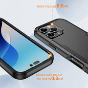 For iPhone 16 Pro Commuter Shockproof TPU + PC Phone Case(Black)