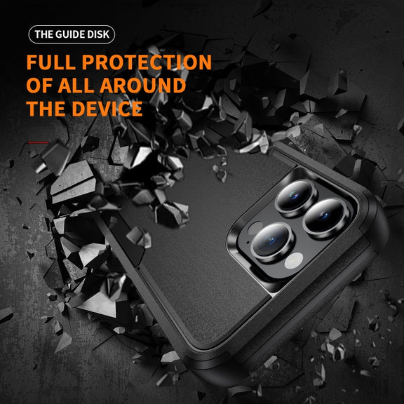 For iPhone 16 Pro Commuter Shockproof TPU + PC Phone Case(Black)