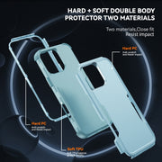 For iPhone 16 Pro Commuter Shockproof TPU + PC Phone Case(Grey Green)