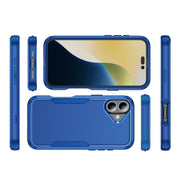 For iPhone 16 Plus Commuter Shockproof TPU + PC Phone Case(Royal Blue)