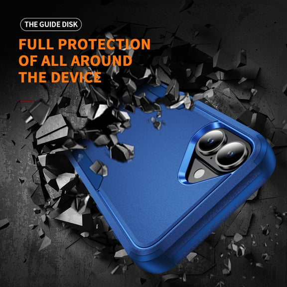 For iPhone 16 Plus Commuter Shockproof TPU + PC Phone Case(Royal Blue)