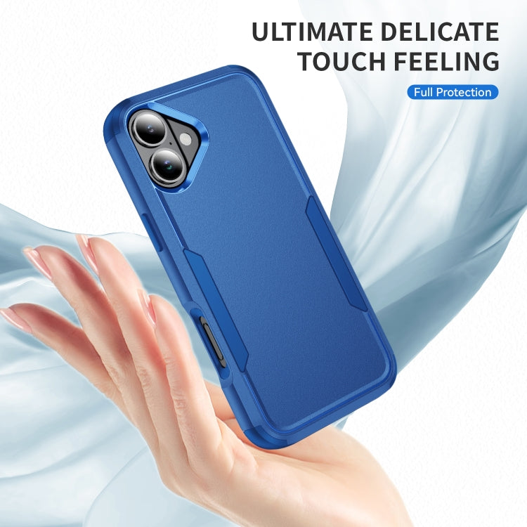 For iPhone 16 Plus Commuter Shockproof TPU + PC Phone Case(Royal Blue)