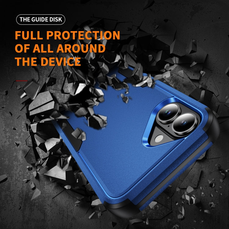 For iPhone 16 Plus Commuter Shockproof TPU + PC Phone Case(Royal Blue+Black)