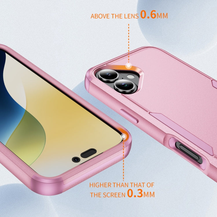 For iPhone 16 Plus Commuter Shockproof TPU + PC Phone Case(Pink)