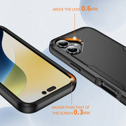 For iPhone 16 Plus Commuter Shockproof TPU + PC Phone Case(Black)