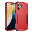 For iPhone 16 Commuter Shockproof TPU + PC Phone Case(Red+Black) - iPhone 16 Cases by PMC TechLife | Online Shopping South Africa | PMC TechLife | Buy Now Pay Later Mobicred