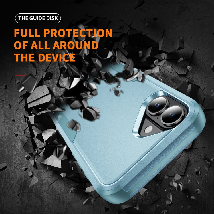 For iPhone 16 Commuter Shockproof TPU + PC Phone Case(Grey Green)