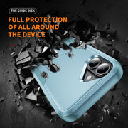 For iPhone 16 Commuter Shockproof TPU + PC Phone Case(Grey Green)
