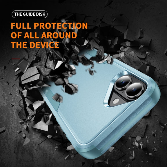 For iPhone 16 Commuter Shockproof TPU + PC Phone Case(Grey Green)