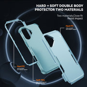 For iPhone 16 Commuter Shockproof TPU + PC Phone Case(Grey Green)