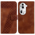 For OPPO Reno 11 Pro 5G Global 7-shaped Embossed Leather Phone Case(Brown) - Reno11 Pro Cases by PMC TechLife | Online Shopping South Africa | PMC TechLife | Buy Now Pay Later Mobicred