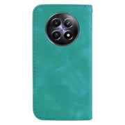 For Realme 12 5G 7-shaped Embossed Leather Phone Case(Green)