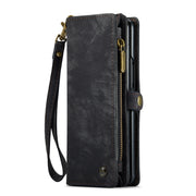 For Samsung Galaxy Z Fold5 CaseMe 008 Multifunctional Zipper Wallet Phone Leather Case(Black)