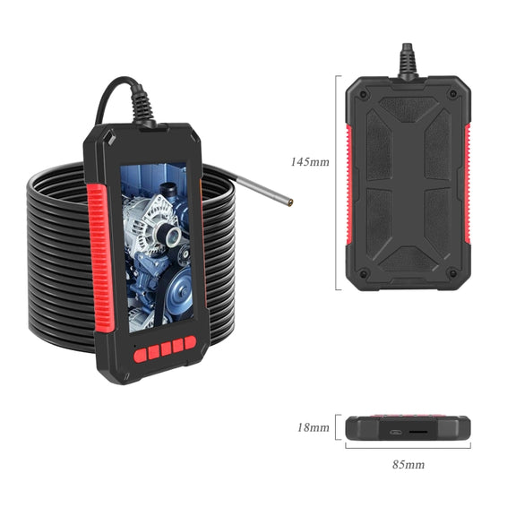 P40 3.9mm Red HD Water-resistant Portable Integrated Hand-held Vertical Screen Industry Endoscope, Length:5m(Hardwire)