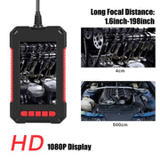 P40 3.9mm Red HD Water-resistant Portable Integrated Hand-held Vertical Screen Industry Endoscope, Length:10m(Hardwire)