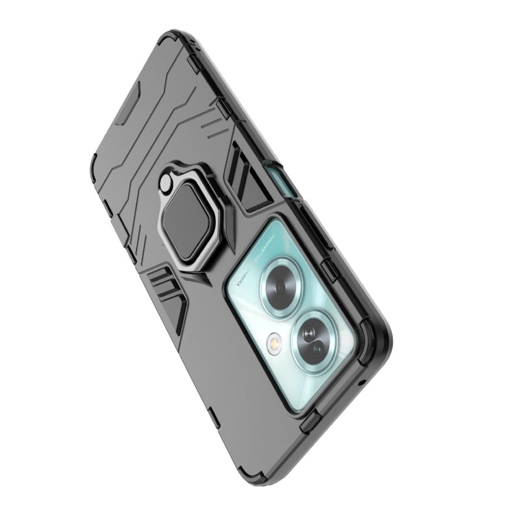 For OPPO A79 5G PC + TPU Shockproof Protective Phone Case with Magnetic Ring Holder(Black)