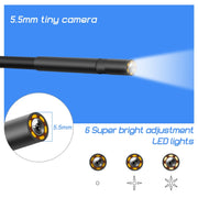 P40 5.5mm HD Blue Water-resistant Portable Integrated Hand-held Vertical Screen Industry Endoscope, Length:5m(Hardwire)