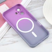 For iPhone 16 Plus Liquid TPU Silicone Gradient MagSafe Phone Case(Purple)