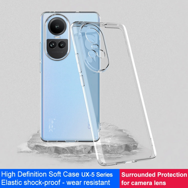 For OPPO Reno10 5G Global IMAK UX-5 Series Transparent TPU Phone Case(Transparent)