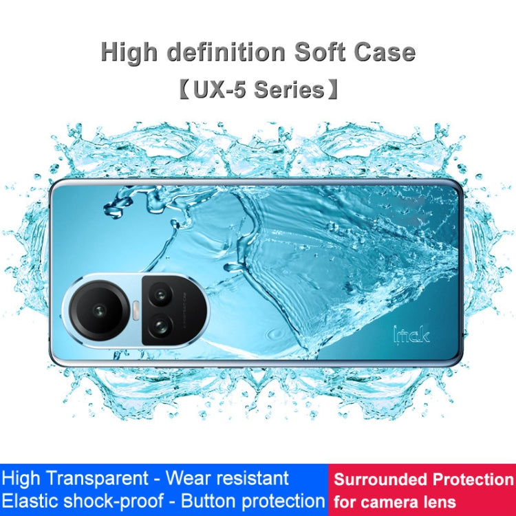 For OPPO Reno10 5G Global IMAK UX-5 Series Transparent TPU Phone Case(Transparent)