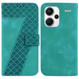 For Xiaomi Redmi Note 13 Pro+ 5G 7-shaped Embossed Leather Phone Case(Green) - Note 13 Pro+ Cases by PMC TechLife | Online Shopping South Africa | PMC TechLife | Buy Now Pay Later Mobicred