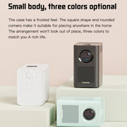 S30 Max Android 10 OS HD Portable WiFi Mobile Projector, Plug Type:UK Plug(White)
