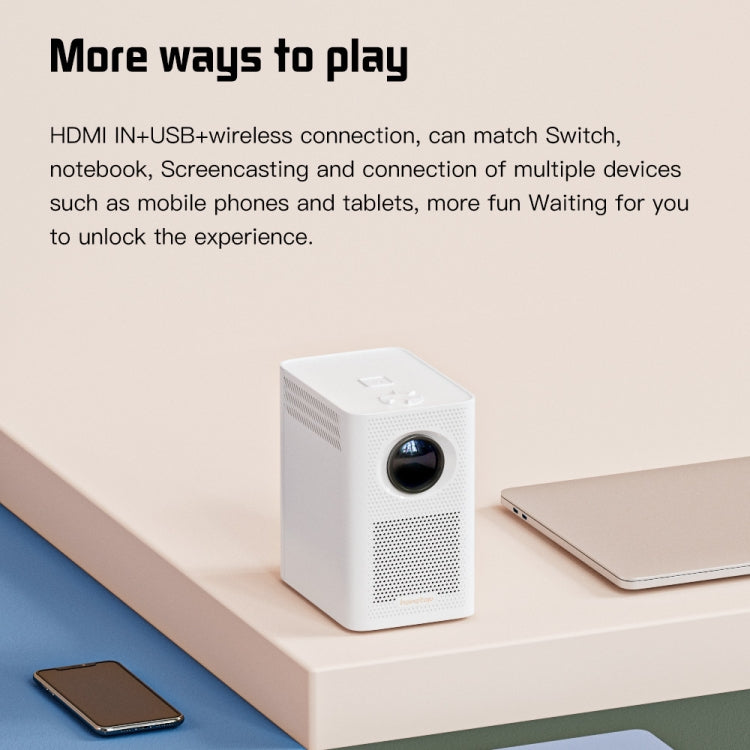 S30 Max Android 10 OS HD Portable WiFi Mobile Projector, Plug Type:UK Plug(Black)