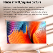S30 Max Android 10 OS HD Portable WiFi Mobile Projector, Plug Type:AU Plug(Black)