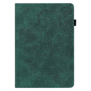 For Google Pixel Tablet Peacock Embossed Pattern Leather Tablet Case(Green)