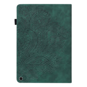 For Google Pixel Tablet Peacock Embossed Pattern Leather Tablet Case(Green)