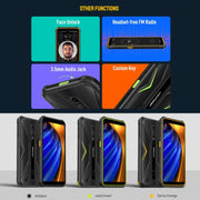 Ulefone Armor X12 Pro, 4GB+64GB, IP68/IP69K Rugged Phone, 5.45 inch Android 13 MediaTek Helio G36 Octa Core, Network: 4G, NFC(All Black)