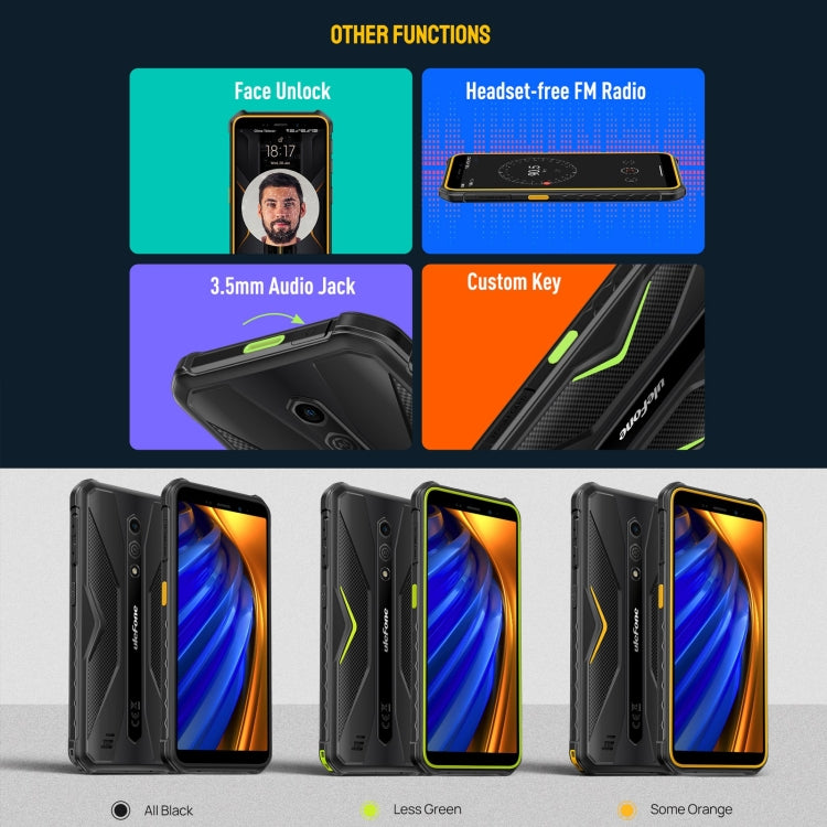 Ulefone Armor X12 Pro, 4GB+64GB, IP68/IP69K Rugged Phone, 5.45 inch Android 13 MediaTek Helio G36 Octa Core, Network: 4G, NFC(Some Orange)