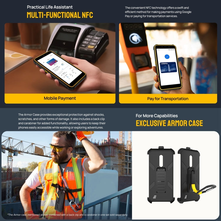 Ulefone Armor X12 Pro, 4GB+64GB, IP68/IP69K Rugged Phone, 5.45 inch Android 13 MediaTek Helio G36 Octa Core, Network: 4G, NFC(Some Orange)