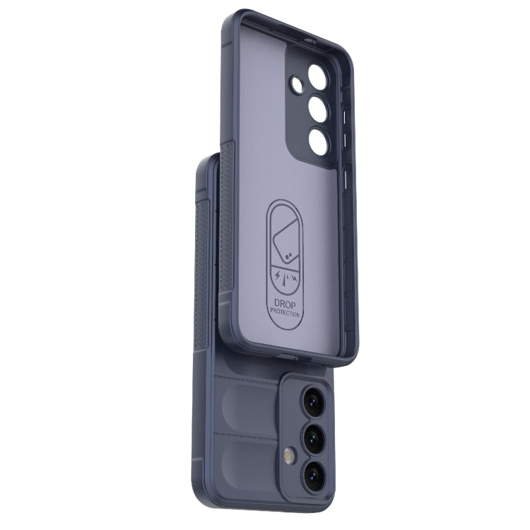 For Samsung Galaxy S24 5G Magic Shield TPU + Flannel Phone Case(Grey)