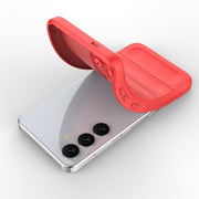 For Samsung Galaxy S24 5G Magic Shield TPU + Flannel Phone Case(Grey)