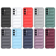 For Samsung Galaxy S24 5G Magic Shield TPU + Flannel Phone Case(Grey)