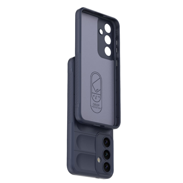 For Samsung Galaxy S24+ 5G Magic Shield TPU + Flannel Phone Case(Grey)