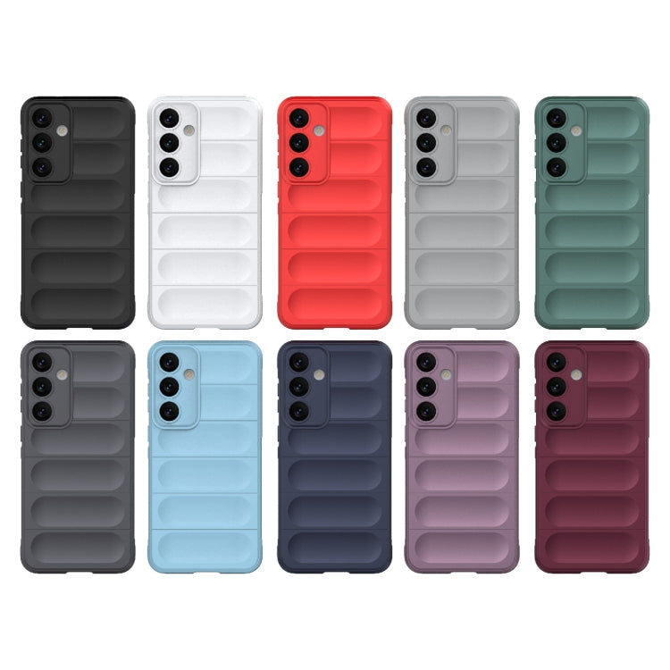 For Samsung Galaxy S24+ 5G Magic Shield TPU + Flannel Phone Case(Grey)