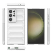 For Samsung Galaxy S24 Ultra 5G Magic Shield TPU + Flannel Phone Case(White)