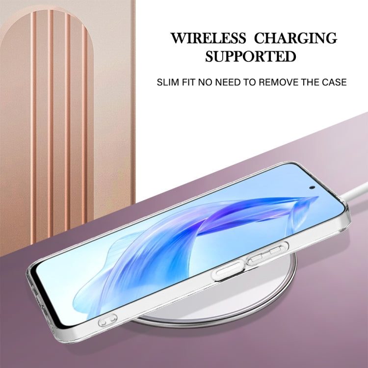 For Honor 90 Lite 5G Electroplating Marble Dual-side IMD Phone Case(White 006)