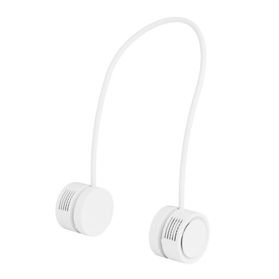 DQ209 Portable Hanging Neck Mute Aroma Diffuser Small Fan(White)