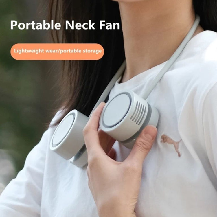 DQ209 Portable Hanging Neck Mute Aroma Diffuser Small Fan(Green)