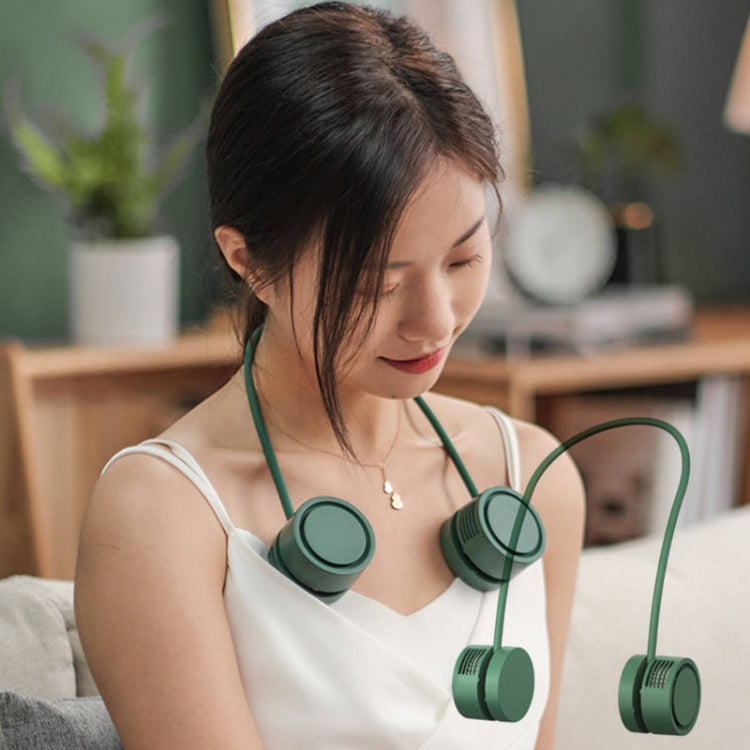 DQ209 Portable Hanging Neck Mute Aroma Diffuser Small Fan(Apricot)