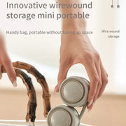 DQ210 Portable Hanging Neck Mute Aroma Diffuser Small Fan(Apricot)