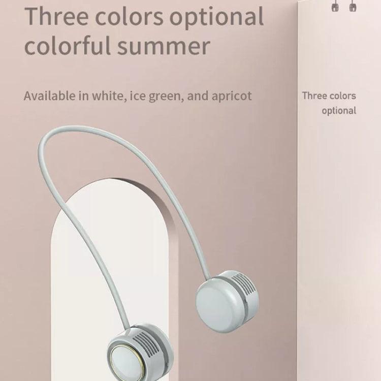 DQ210 Portable Hanging Neck Mute Aroma Diffuser Small Fan(Apricot)