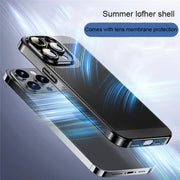 For iPhone 12 Ice Sense Heat Dissipation Electroplating PC Phone Case(Black)