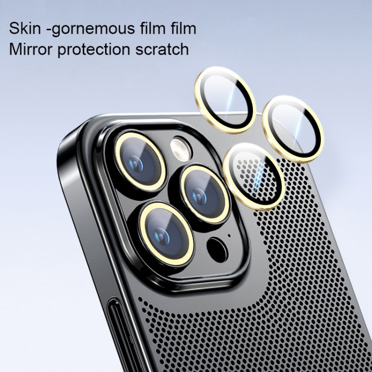 For iPhone 12 Ice Sense Heat Dissipation Electroplating PC Phone Case(Black)